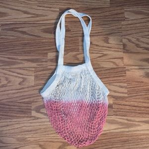 Cream/Pink Tote Bag